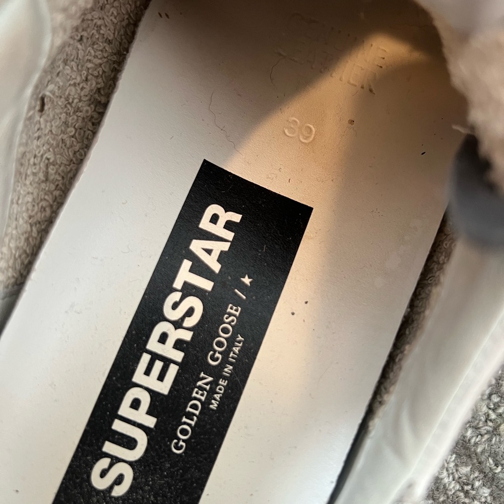 Golden Goose White and Gray Sneakers - Picture 3 of 9